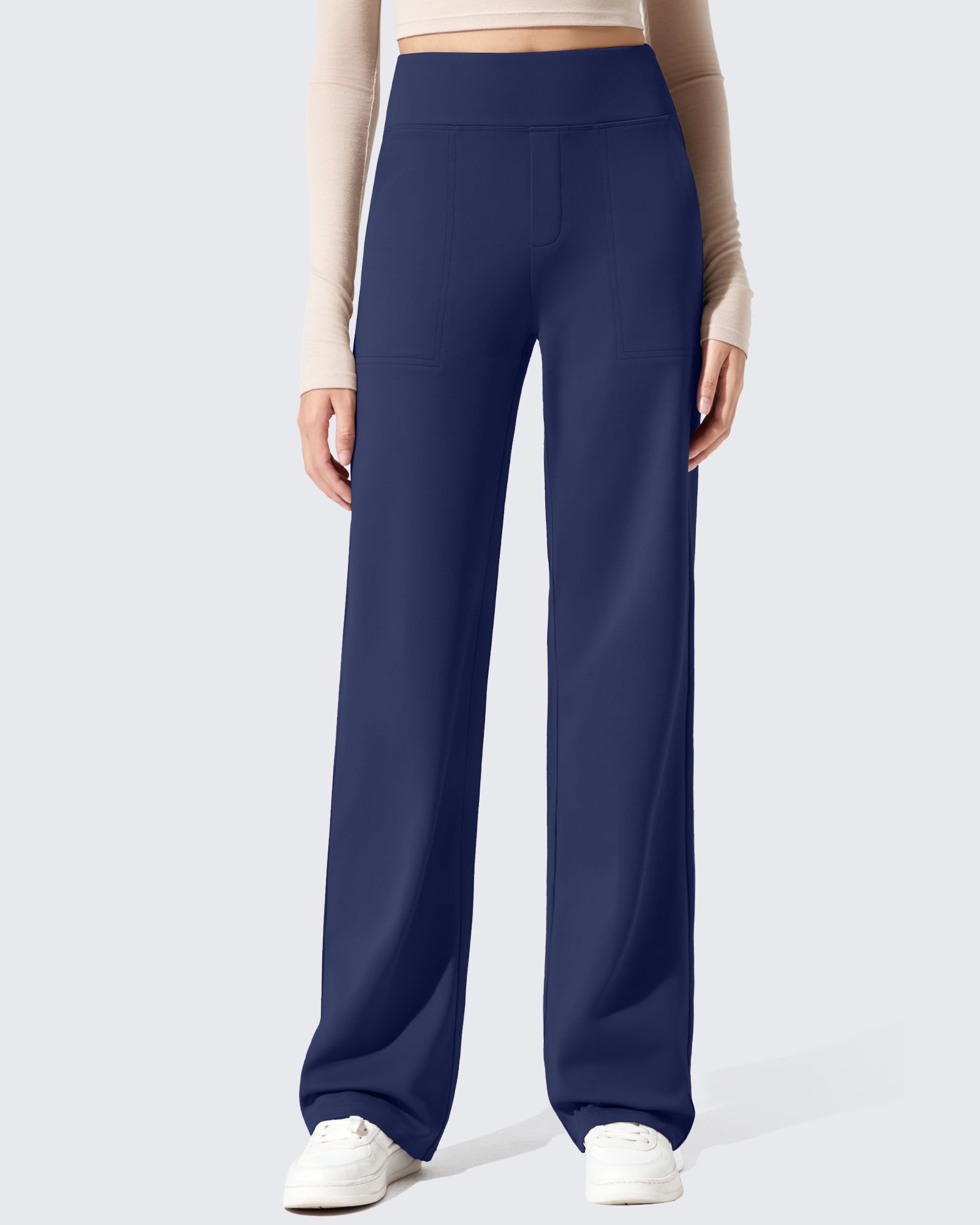 EverGoing Fleece Lined High-Waisted Dressy Pants - G4Free