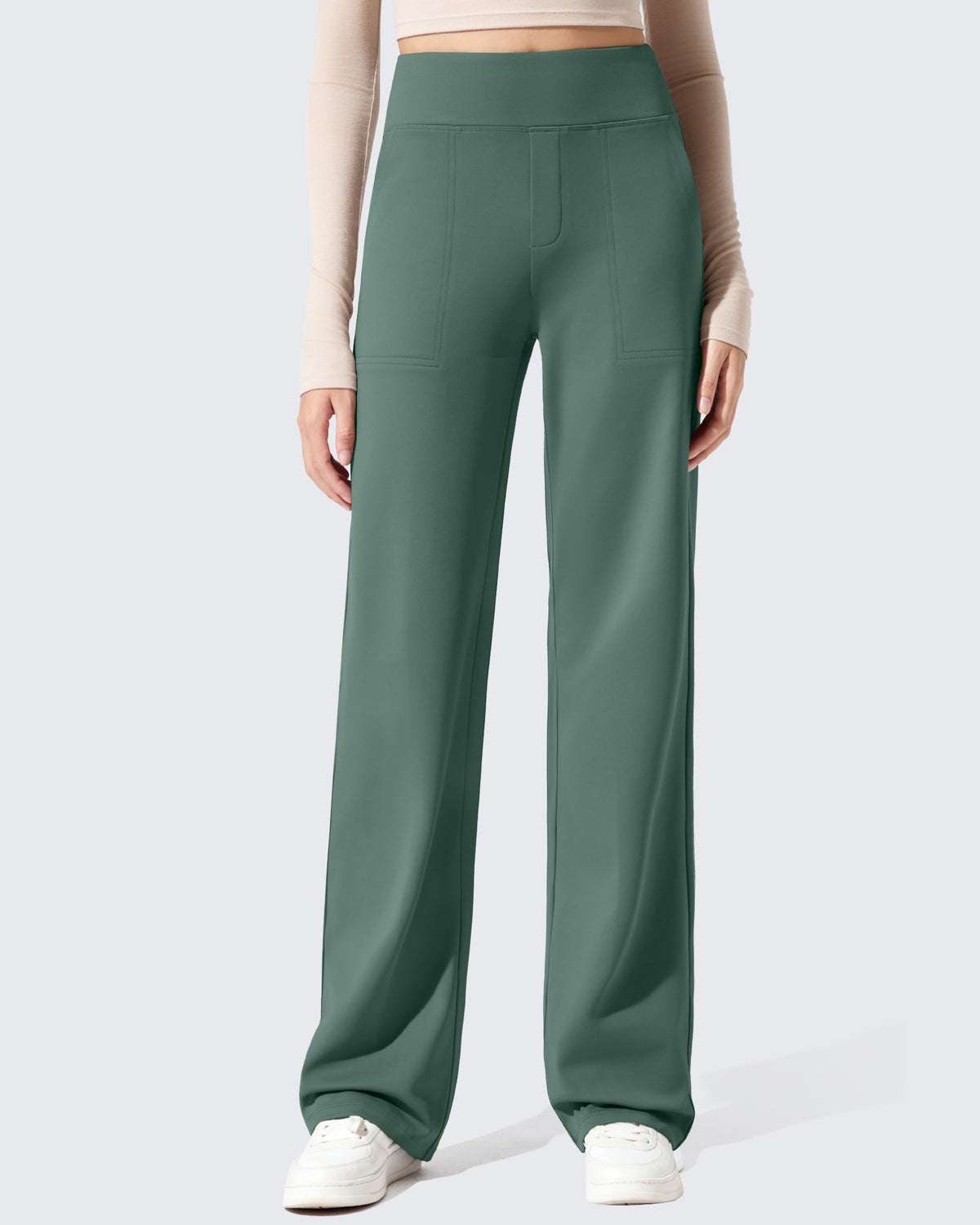 EverGoing Fleece Lined High-Waisted Dressy Pants - G4Free