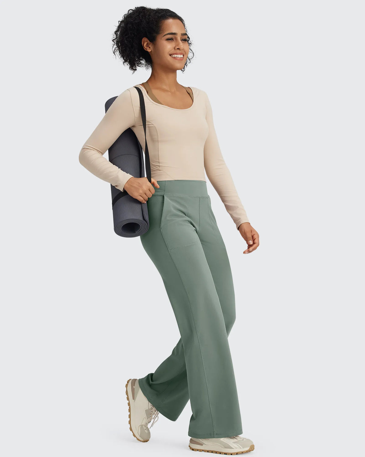 BareFeel Seamless High-Waist Dressy Wide Leg Pants