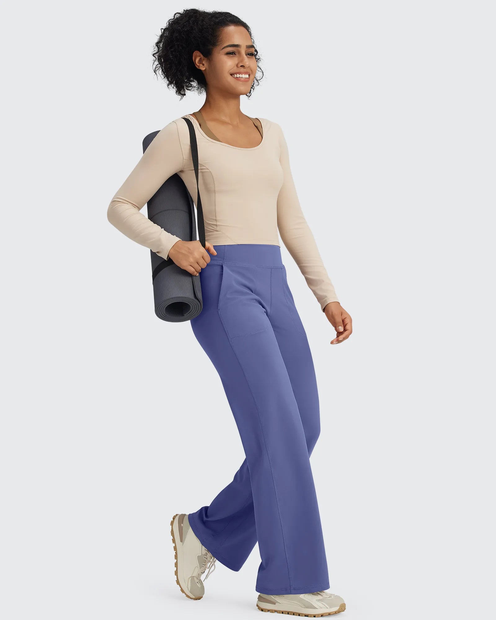 BareFeel Seamless High-Waist Dressy Wide Leg Pants