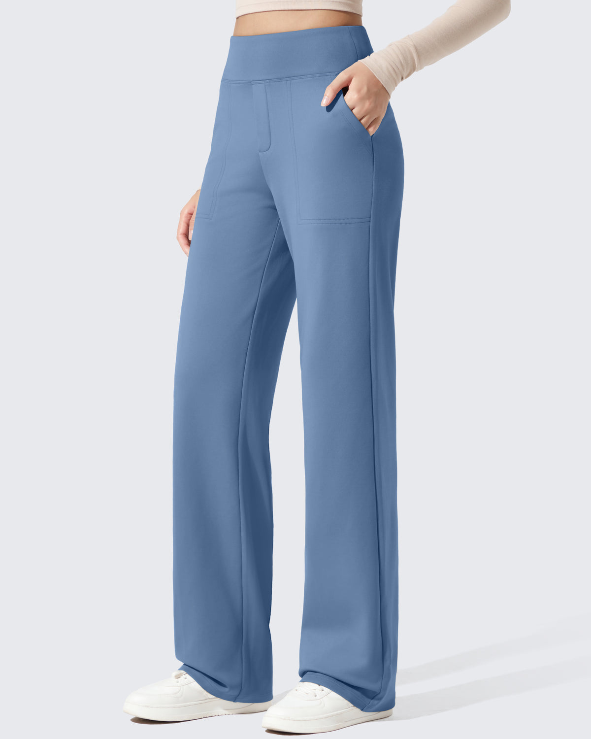 EverGoing Fleece Lined High-Waisted Dressy Pants - G4Free