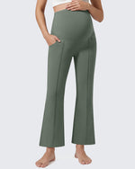 G4Free EverGoing Maternity Flare Leggings with Pockets – Over the Belly 25''