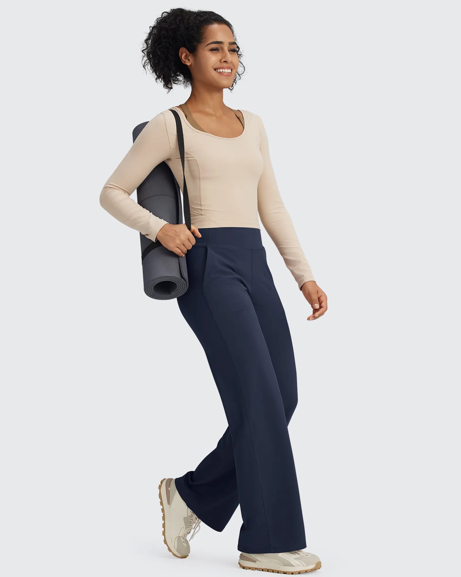 BareFeel Seamless High-Waist Dressy Wide Leg Pants