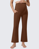 G4Free EverGoing Maternity Flare Leggings with Pockets – Over the Belly 25''