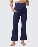 G4Free EverGoing Maternity Flare Leggings with Pockets – Over the Belly 25''