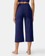 EverGoing Wide Leg High-Waist Casual Capri Pants - G4Free