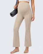 G4Free EverGoing Maternity Flare Leggings with Pockets – Over the Belly 25''