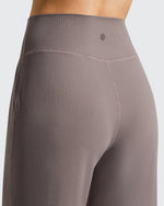 Ribbed Bermuda High-Waist Knee Length Shorts 11''