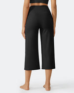 EverGoing Wide Leg High-Waist Casual Capri Pants - G4Free