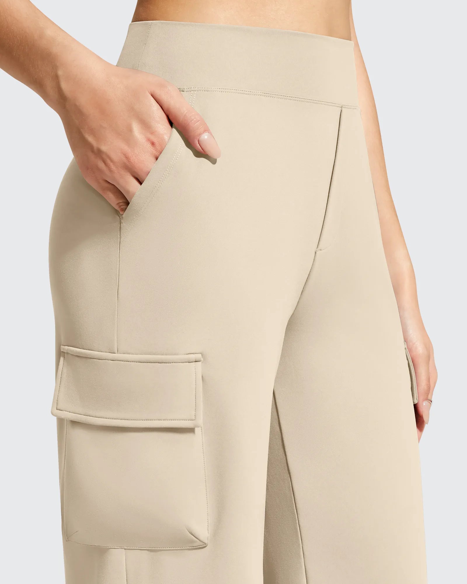 EverGoing High-Waist 4 Pockets Wide Leg Cargo Pants