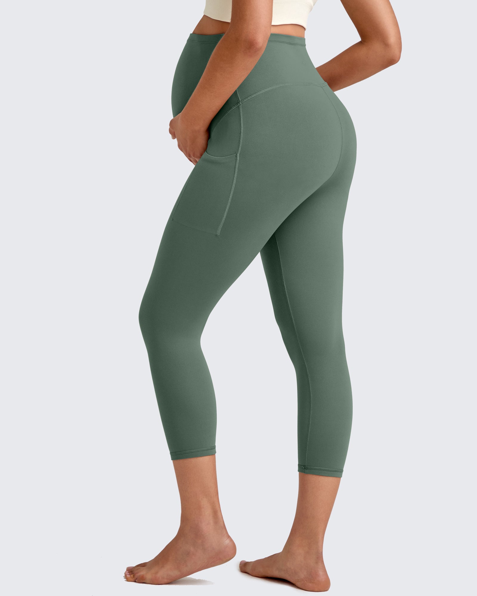 BareFeel Pregnancy Capri Leggings 21'' - G4Free