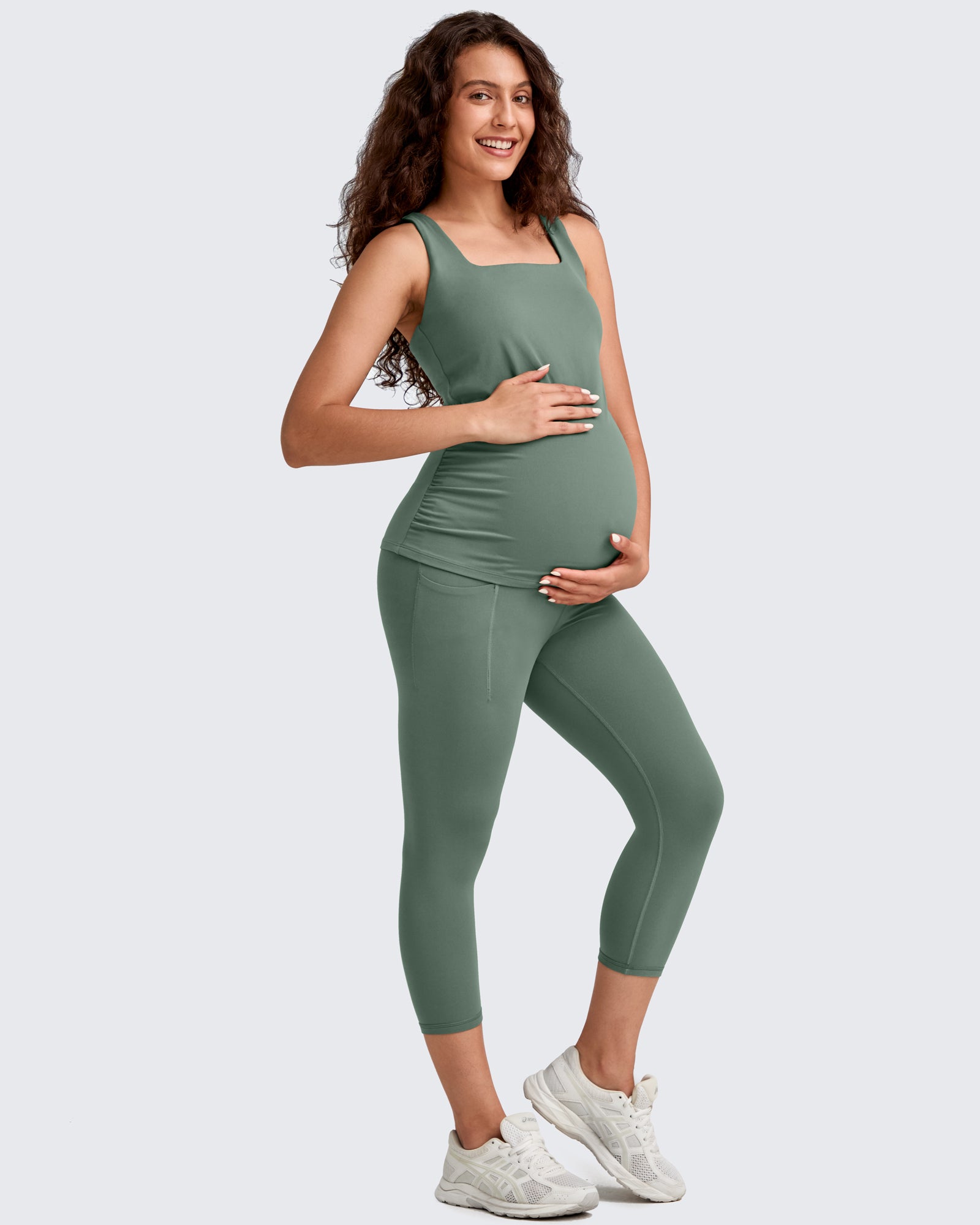 BareFeel Pregnancy Capri Leggings 21'' - G4Free