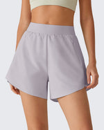 G4Free Chillwhisp 2.5" Dolphin Hem Running Shorts with Pockets