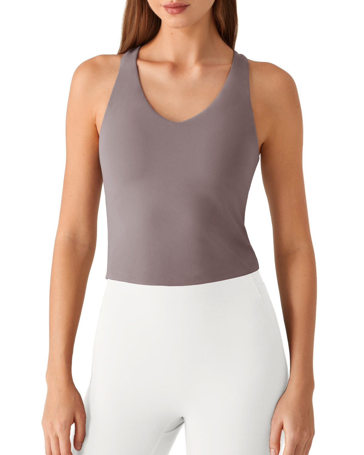 G4Free BareFeel Racerback Tank Top with Removable Padded Bra