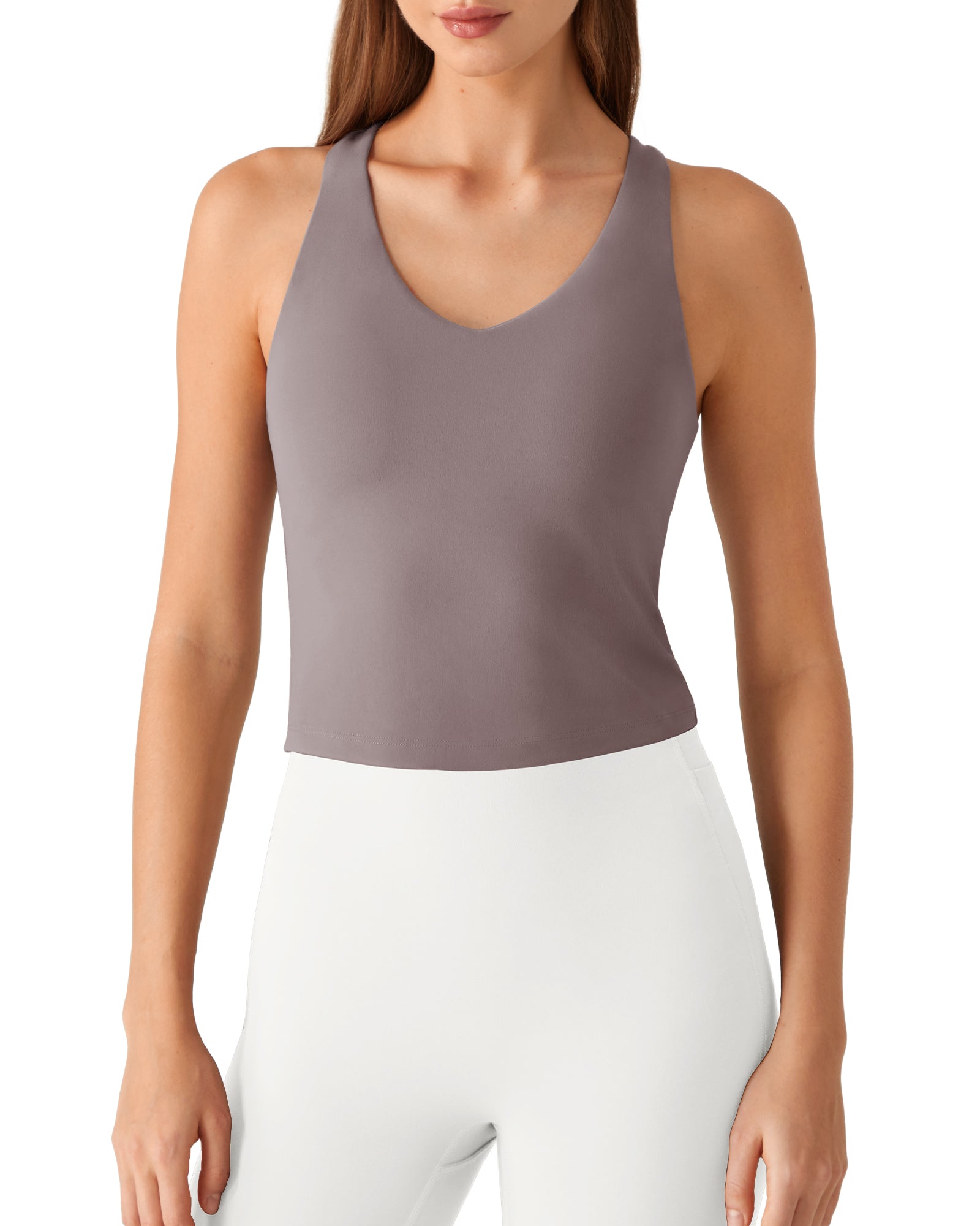 G4Free BareFeel Racerback Tank Top with Removable Padded Bra