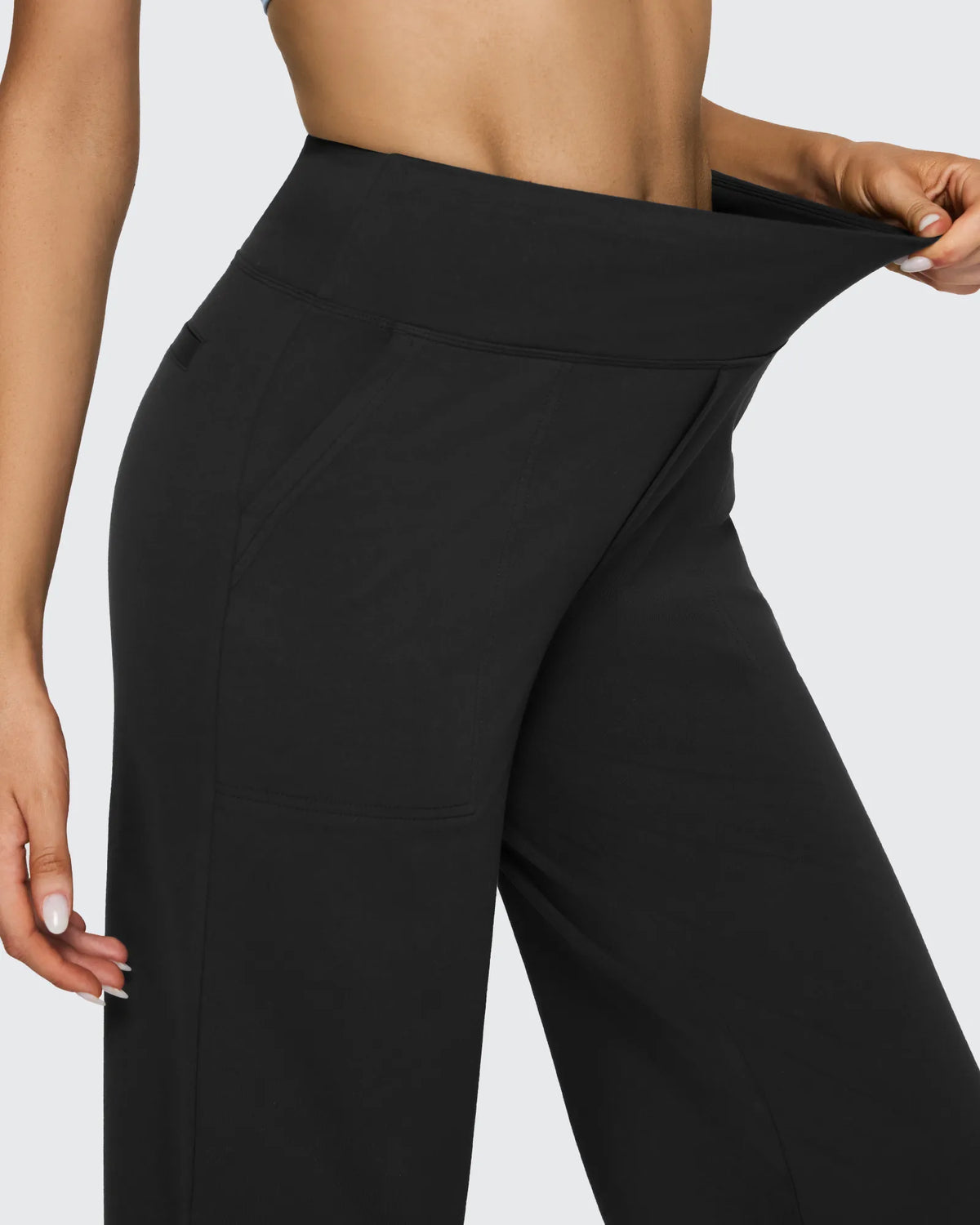 EverGoing Loose High-Waist Business Casual Pants 33'' - G4Free