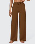 EverGoing Business Casual High-Waist Wide Leg Pants Petite - G4Free