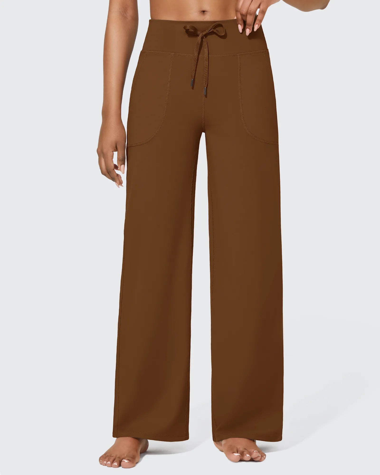 EverGoing Business Casual High-Waist Wide Leg Pants Petite - G4Free