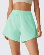G4Free Chillwhisp 2.5" Dolphin Hem Running Shorts with Pockets