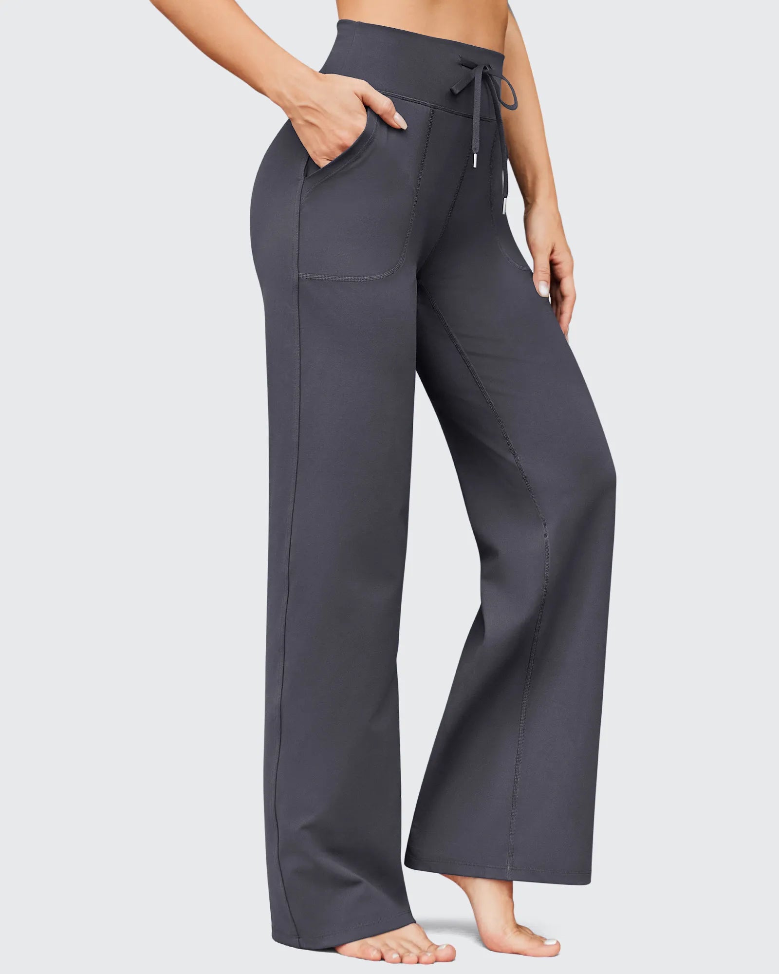 EverGoing Business Casual High-Waist Wide Leg Pants Tall - G4Free