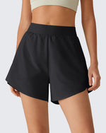 G4Free Chillwhisp 2.5" Dolphin Hem Running Shorts with Pockets