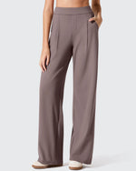 ShiftReady Two Front Pleated Wide Leg Dress Pants