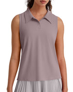 G4Free UPF 50+ Sleeveless Golf Polo with Side Slit – Quick Dry