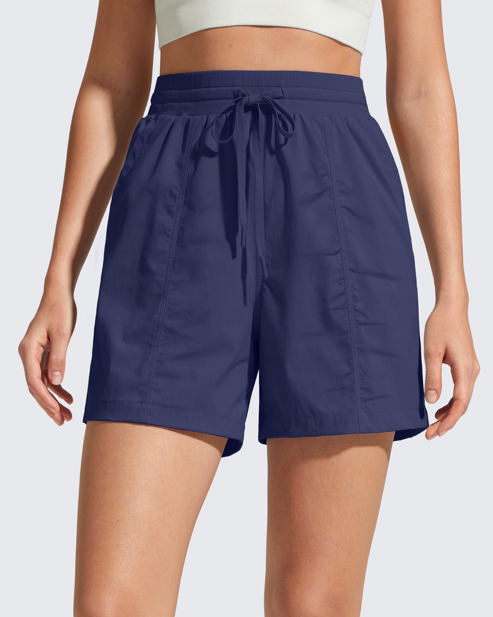 G4Free 4" High Waisted Casual Shorts with Pockets