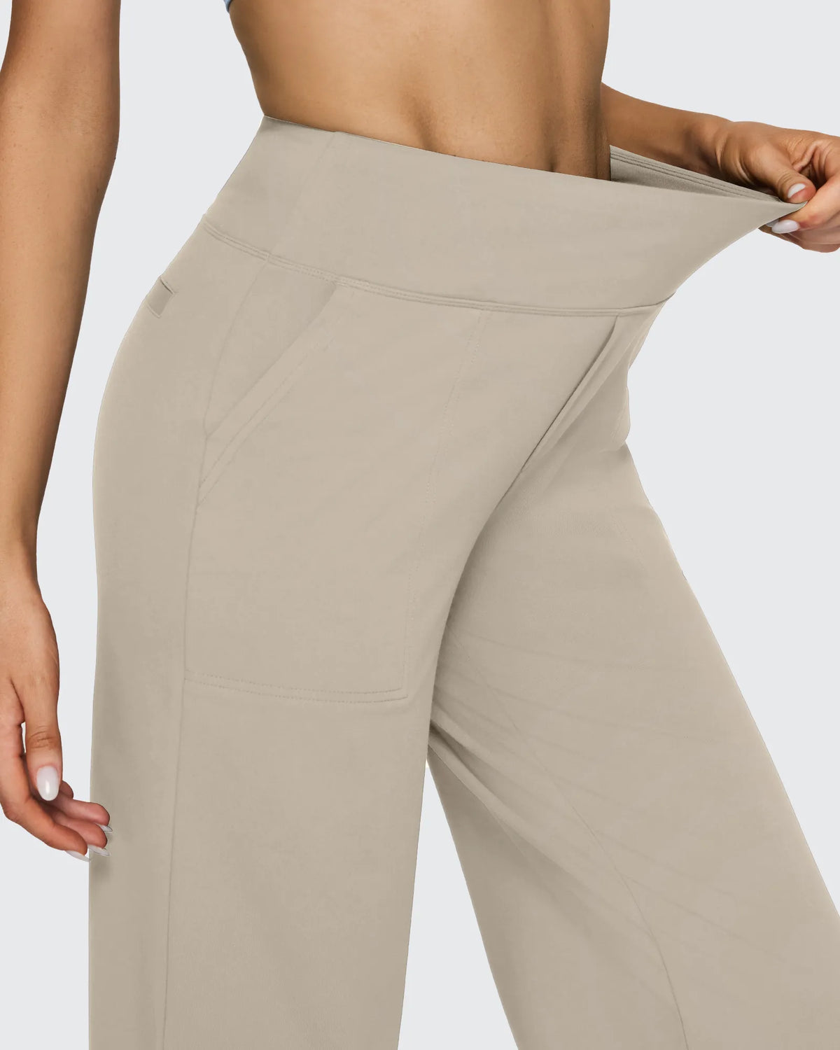 EverGoing Loose High-Waist Business Casual Pants 33'' - G4Free