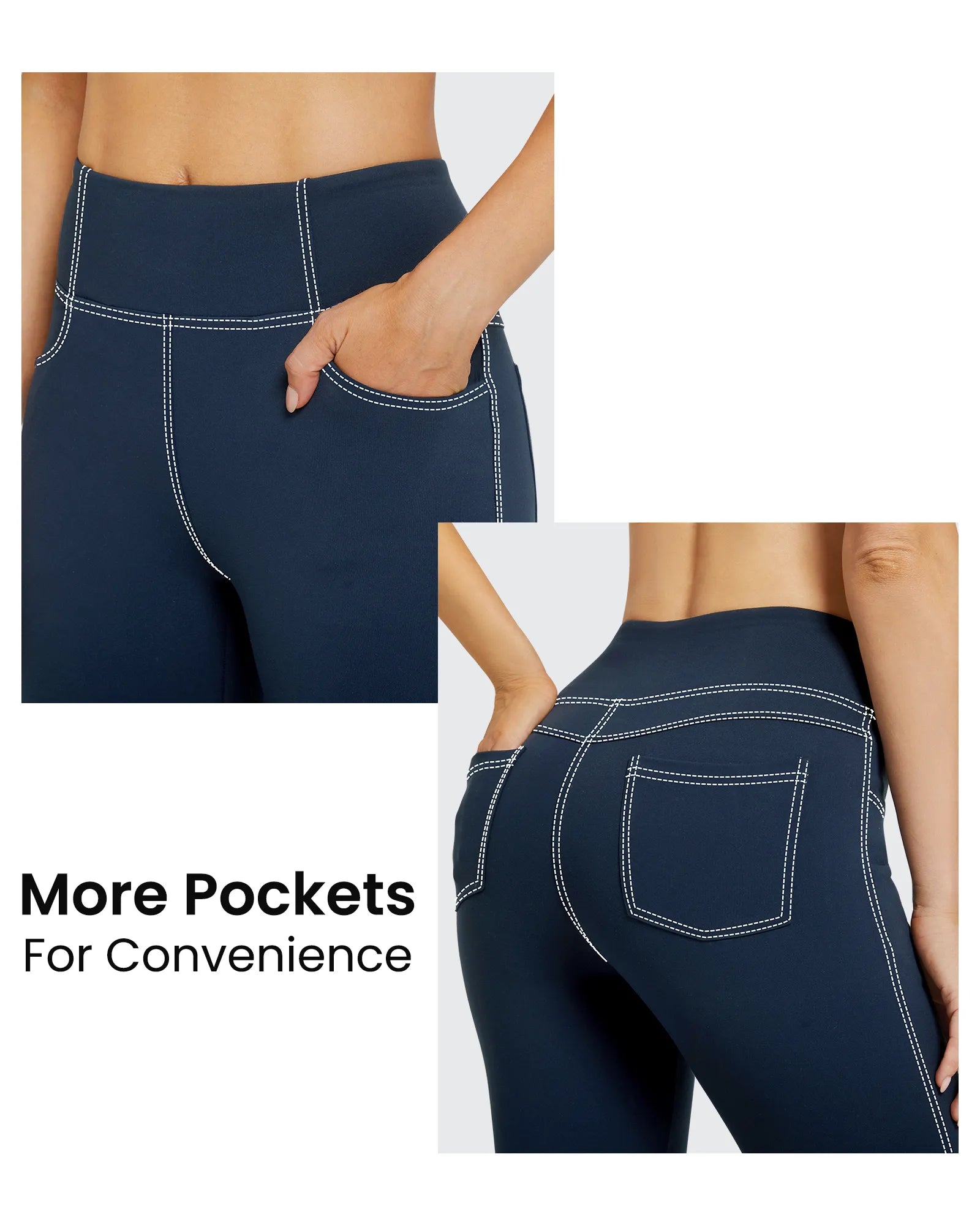 EverGoing Stretchy High-Waisted Multiple Flare Work Pants - G4Free
