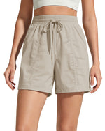 G4Free 4" High Waisted Casual Shorts with Pockets