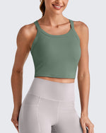 BareFeel Racerback Cropped Sports Bra - G4Free