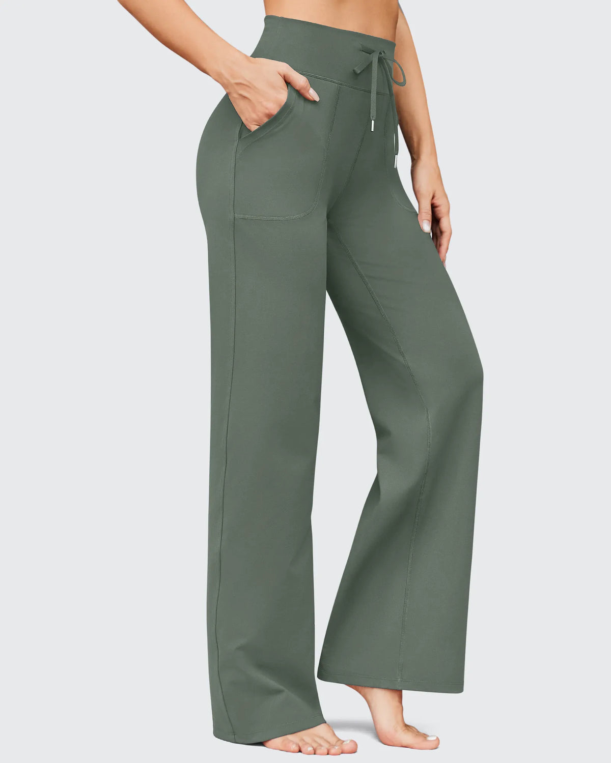 EverGoing Business Casual High-Waist Wide Leg Pants Tall - G4Free