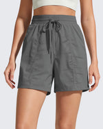 G4Free 4" High Waisted Casual Shorts with Pockets