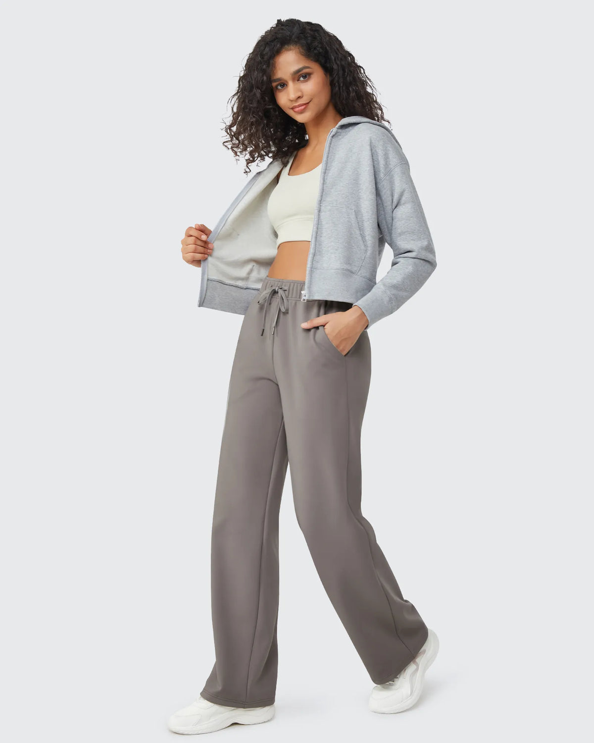 EverGoing Loose Fleece Lined Drawstring Casual Pants - G4Free