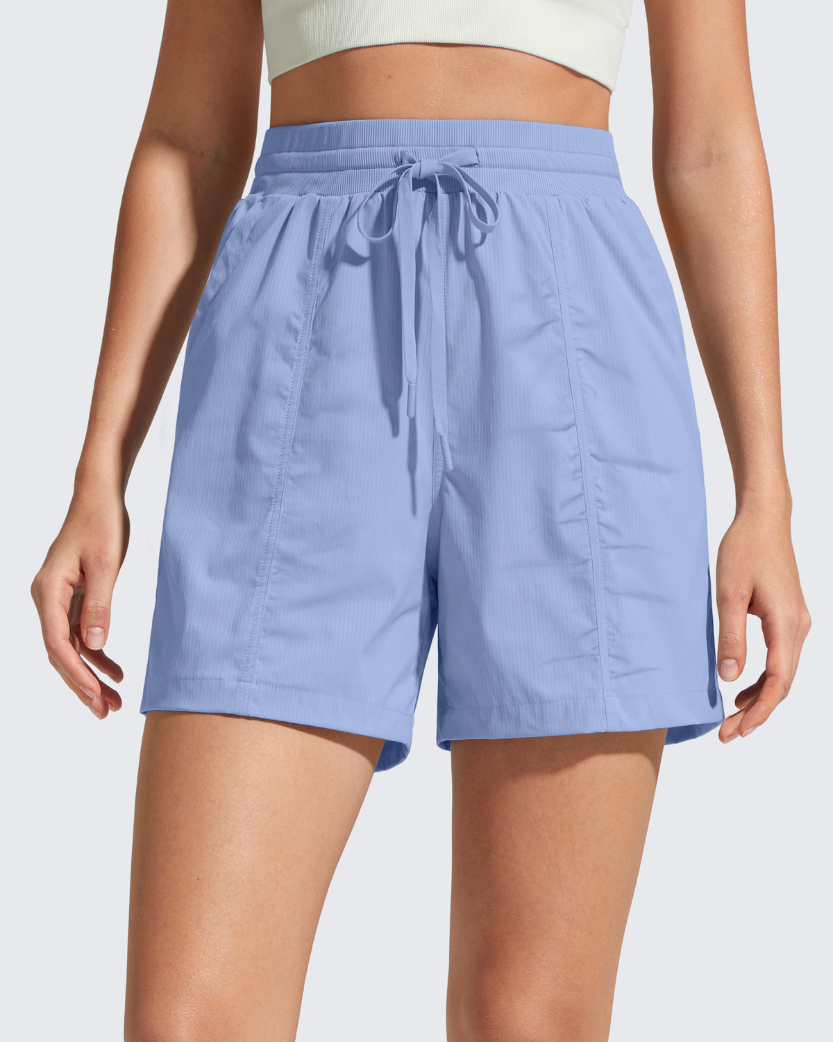 G4Free 4" High Waisted Casual Shorts with Pockets