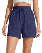 G4Free 4" High Waisted Casual Shorts with Pockets