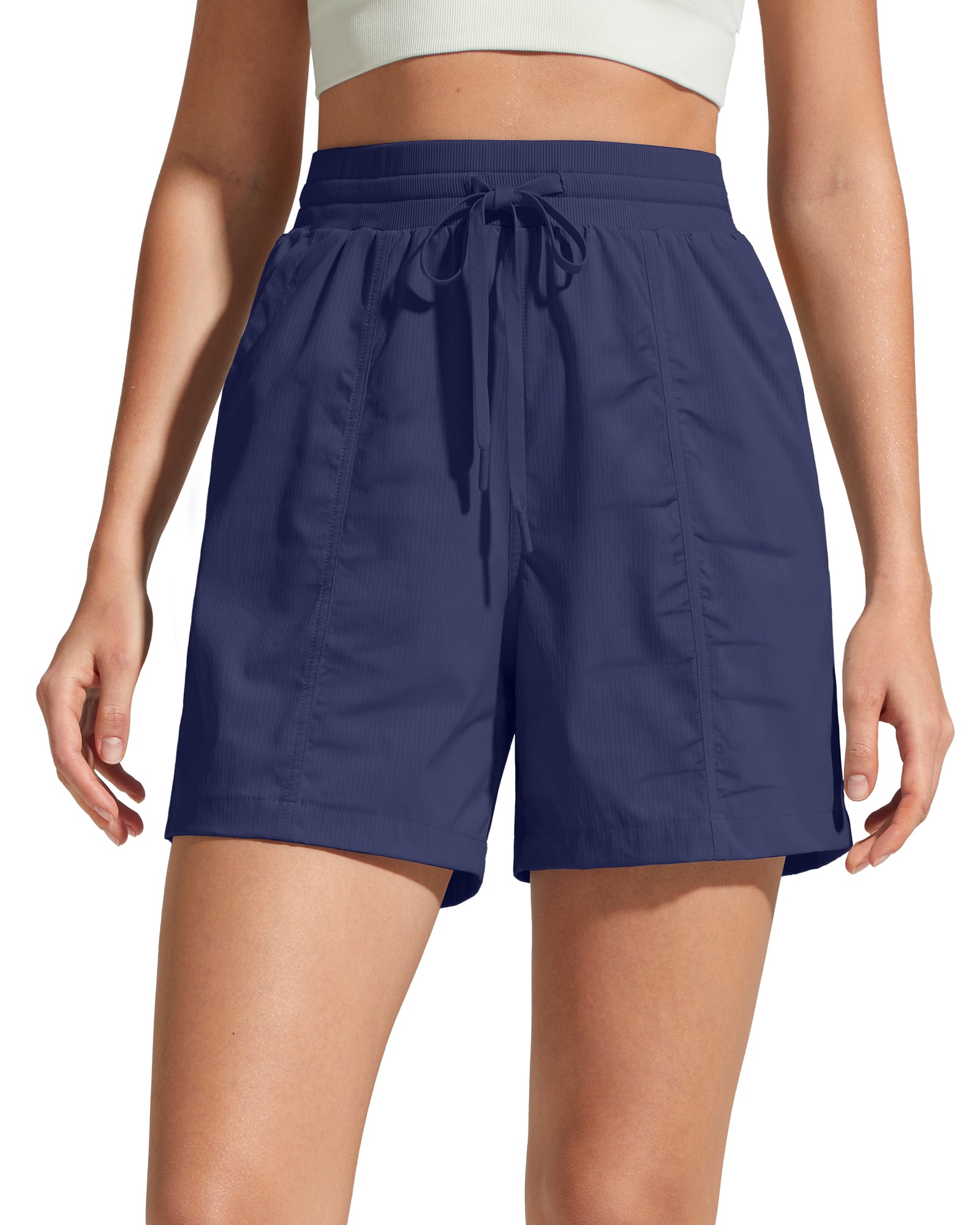 G4Free 4" High Waisted Casual Shorts with Pockets