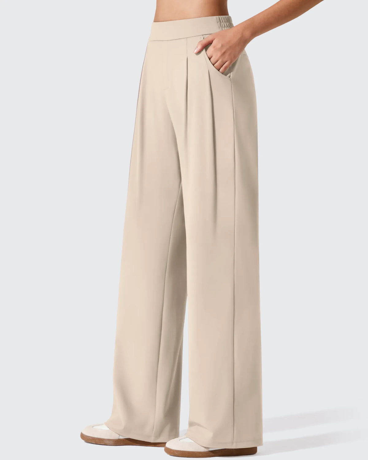 ShiftReady Two Front Pleated Wide Leg Dress Pants