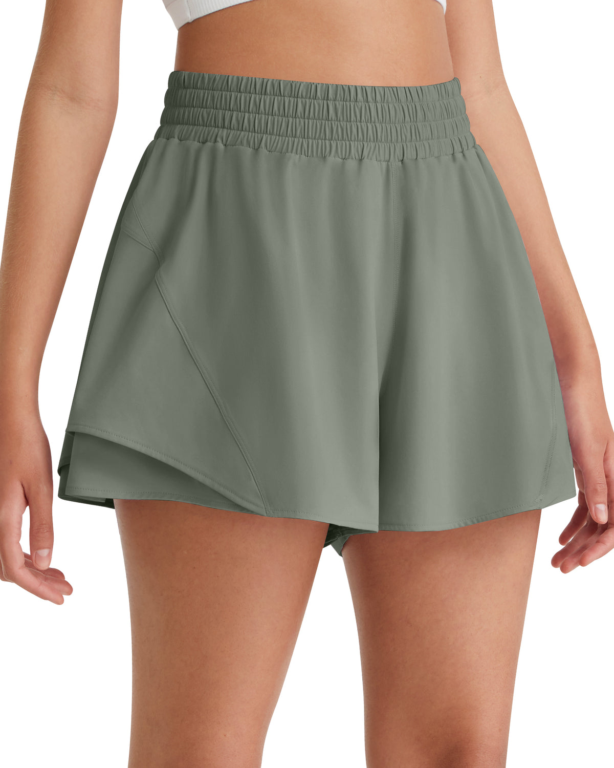 G4Free Chillwhisp 2.5'' High Waist Running Shorts with Liner Pocket