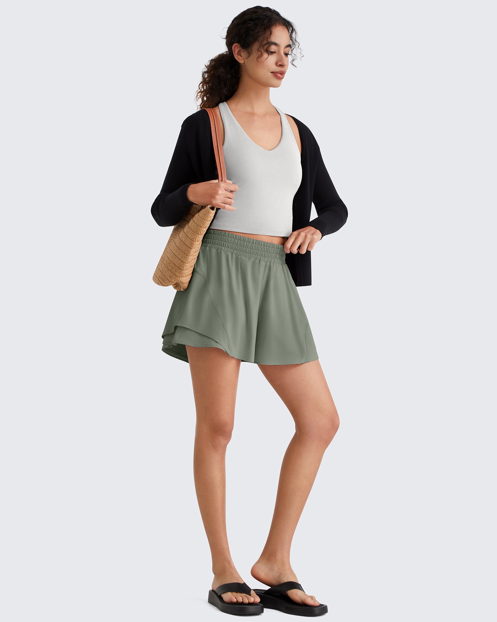 G4Free Chillwhisp 2.5'' High Waist Running Shorts with Liner Pocket