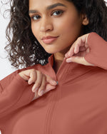 Quick Dry High Neck Sun Half Zip Tops - G4Free
