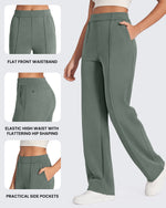Smoofit Loose High-Rise Elastic Dressy Pants Tall - G4Free