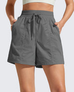 G4Free 4" High Waisted Casual Shorts with Pockets