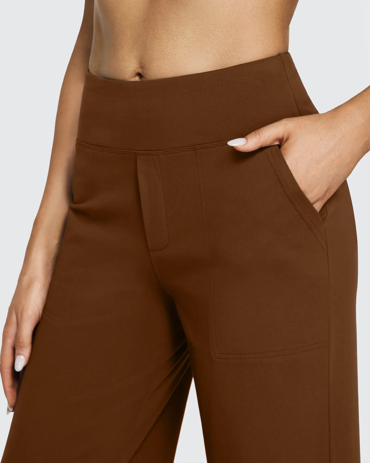 EverGoing Loose High-Waist Business Casual Pants 33'' - G4Free