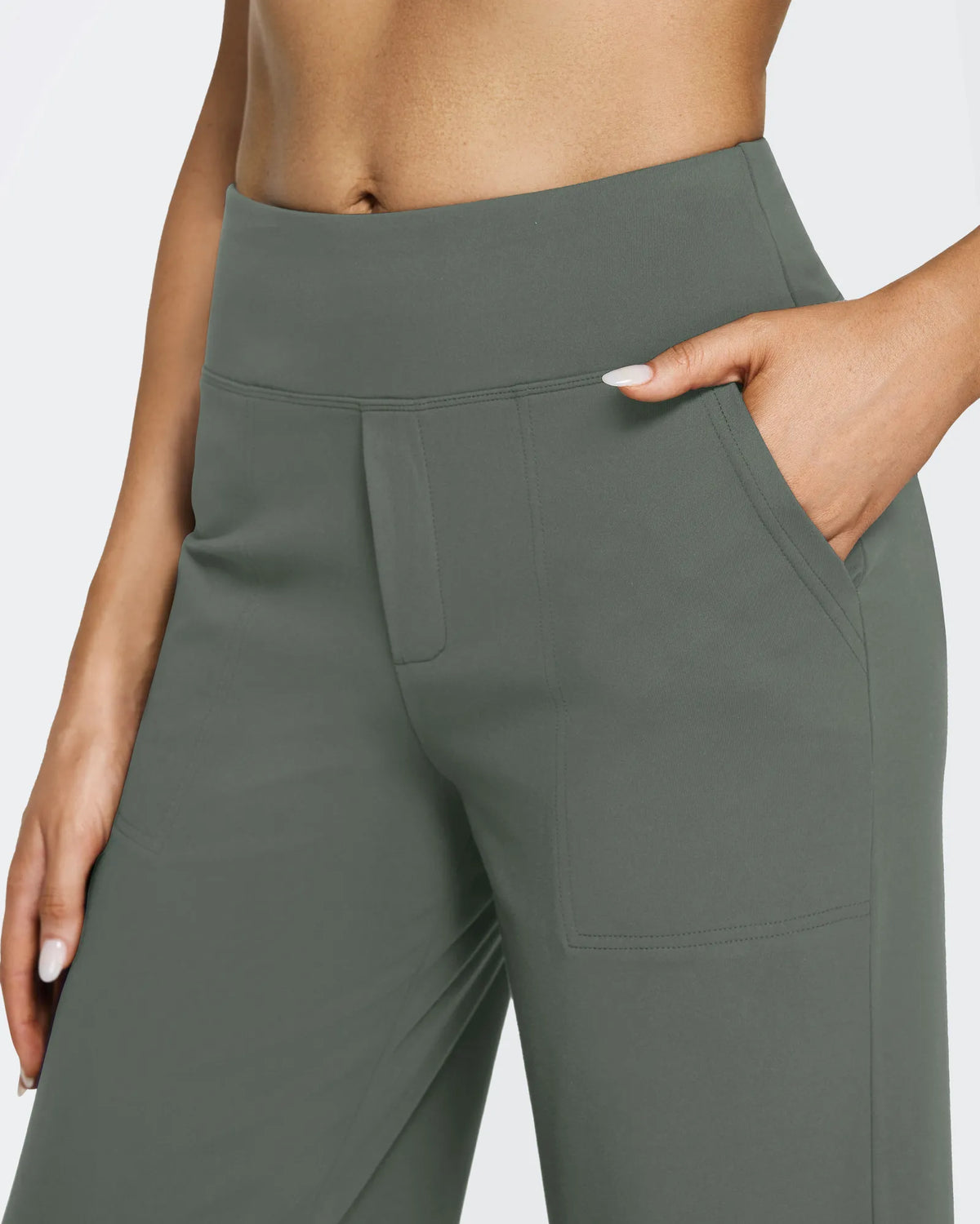 EverGoing Loose High-Waist Business Casual Pants 33'' - G4Free