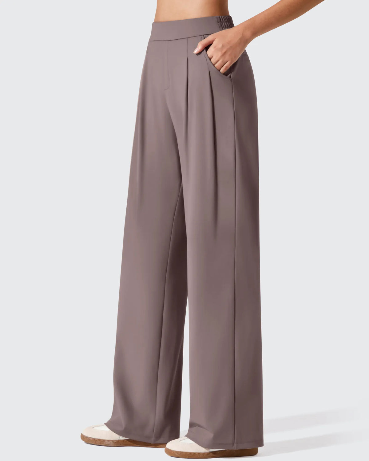 ShiftReady Two Front Pleated Wide Leg Dress Pants