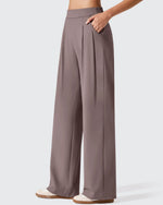 ShiftReady Two Front Pleated Wide Leg Dress Pants