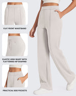 Smoofit Loose High-Rise Elastic Dressy Pants Tall - G4Free