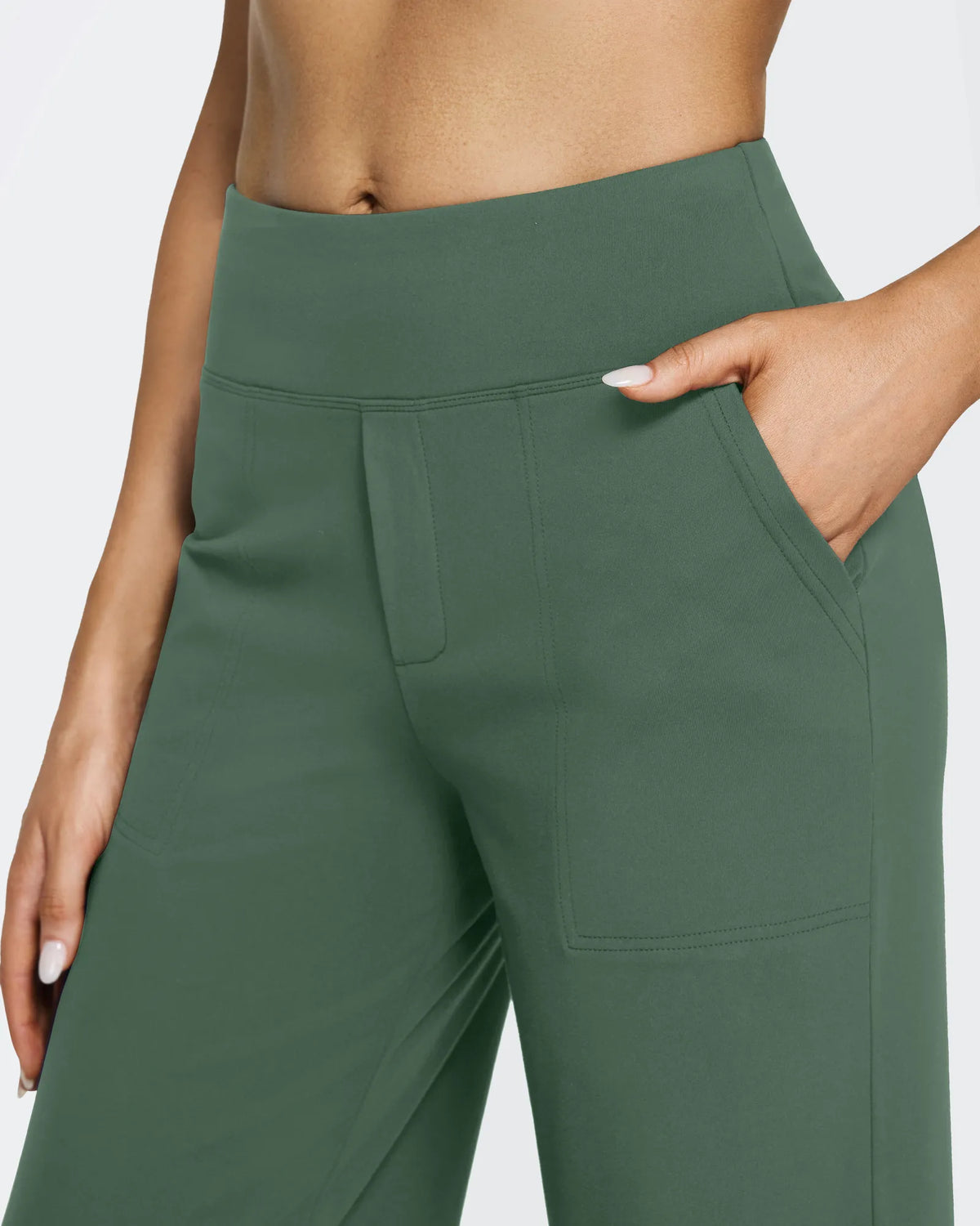 EverGoing Loose High-Waist Business Casual Pants 33'' - G4Free